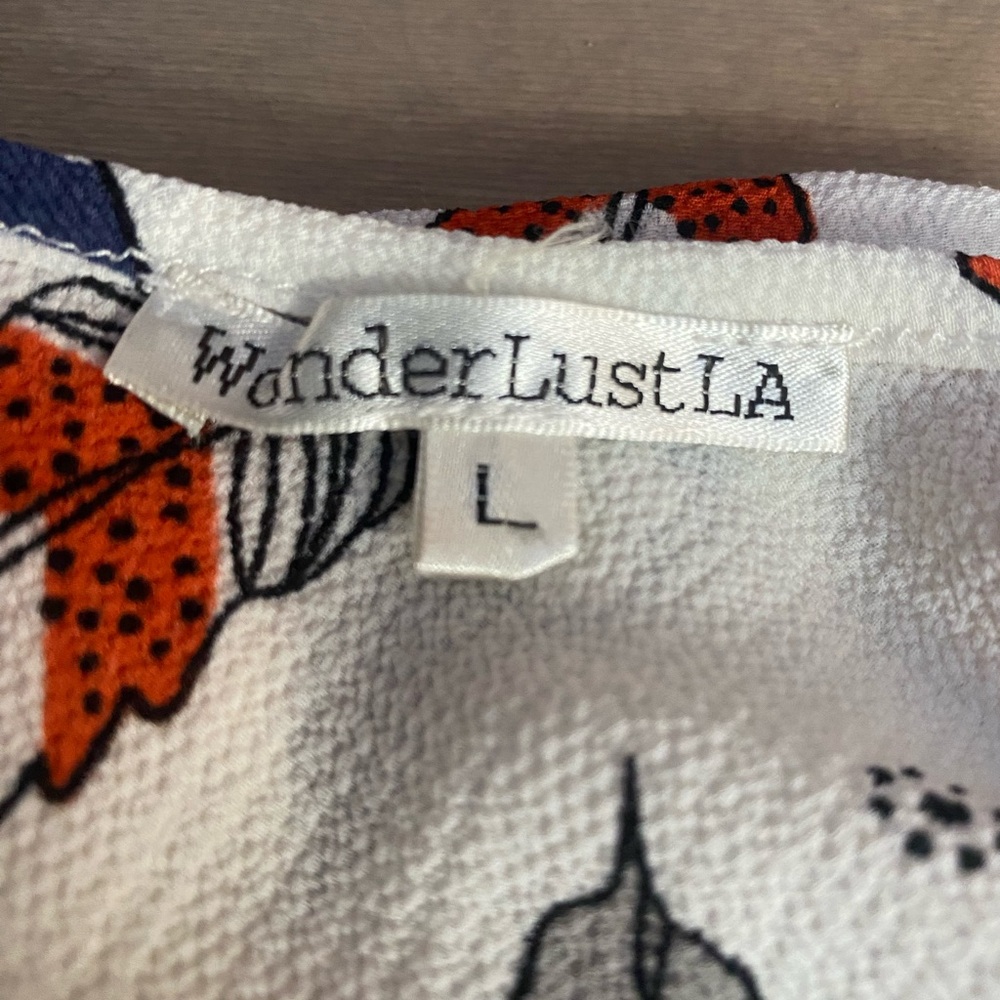 Wanderlust LA tunic, minidress with lace details, size Large - Picture 5 of 8